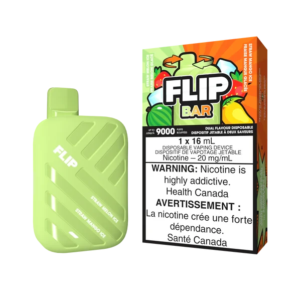 STLTH FLIP BAR 9K | STRAW MELON ICE AND STRAW MANGO ICE
