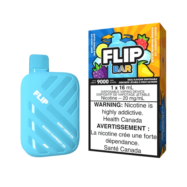 STLTH FLIP BAR 9K | BERRY LEMON ICE AND MANGO RASPBERRY ICE