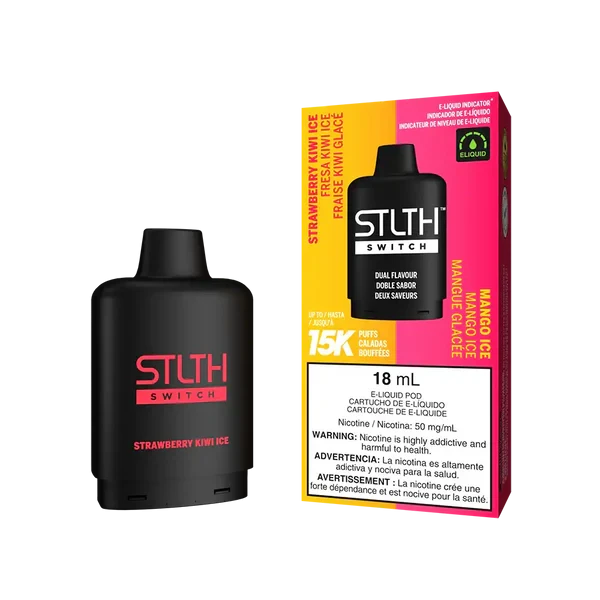 STLTH SWITCH 15K | STRAWBERRY KIWI ICE AND MANGO ICE