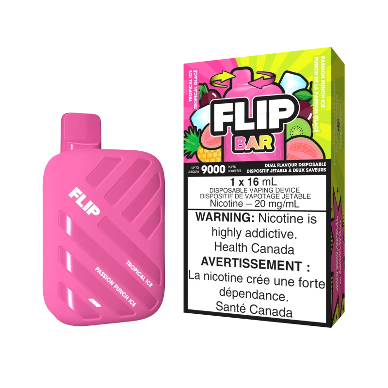 STLTH FLIP BAR 9K | TROPICAL ICE AND PASSION PUNCH ICE