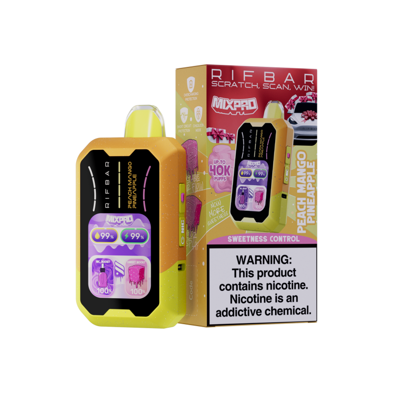 RIFBAR 40K MIXED | PEACH MANGO PINEAPPLE | SWEETNESS CONTROL